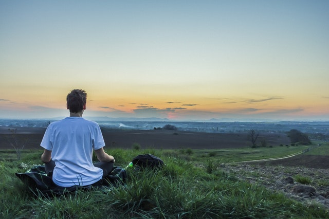 Yoga meditation men for beard growth