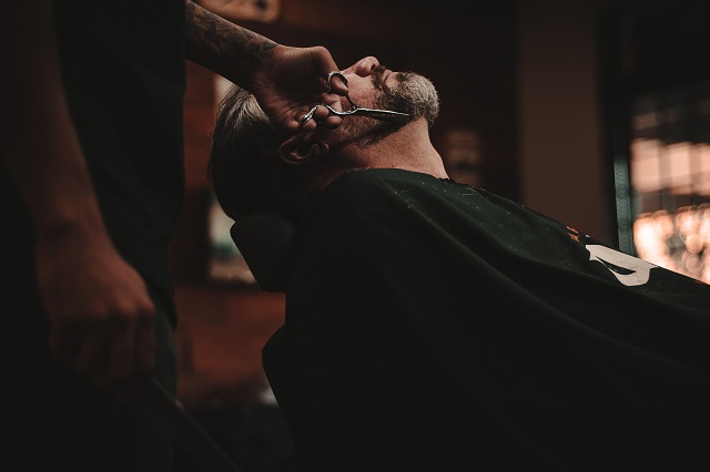 Trimming Beard With Scissors