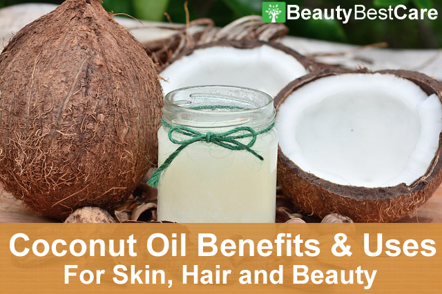 coconut oil benefits & uses for skin, hair & beauty