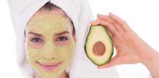 Homemade avocado face mask