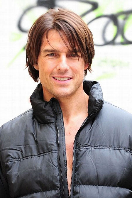 Tom Cruise Blonde Highlights haircut